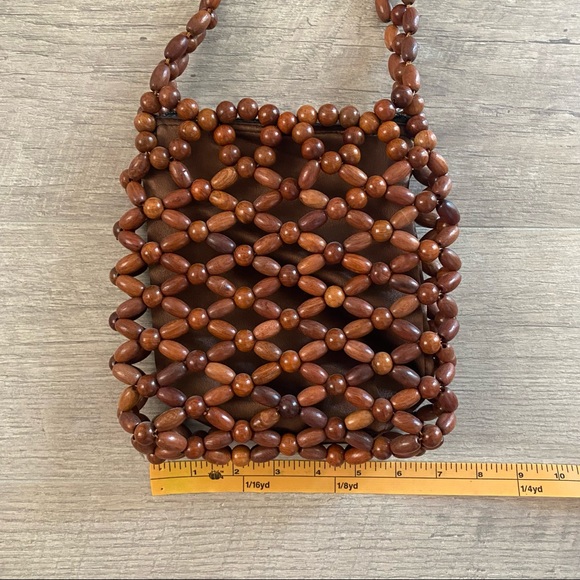 Brown Beaded Handbag - Picture 8 of 9